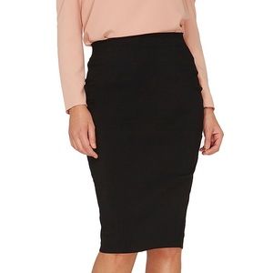 DOROTHY PERKINS black high waisted pencil skirt